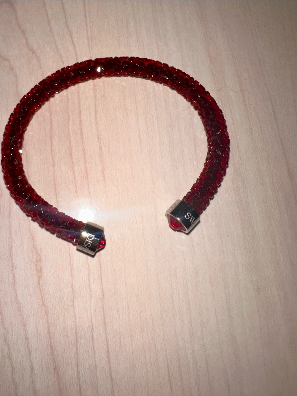 Swarovski Red Open Crystal Cuff Bracelet